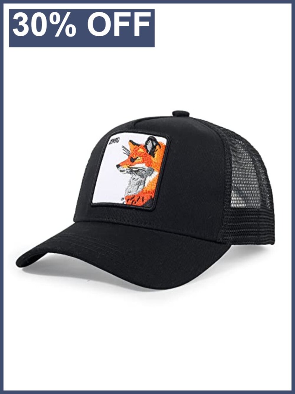 Animal Embroidered Trucker Hat Snapback Mesh Adjustable Baseball Cap